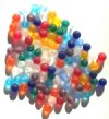 50 6mm Round Matte Glass Bead Mix